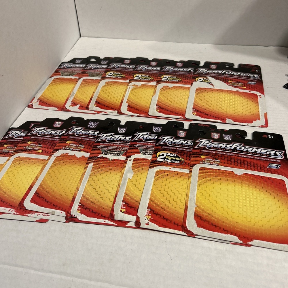 Vintage Transformers Autobot & Decepticon Card Back Package Lot Of 13 2001 B2